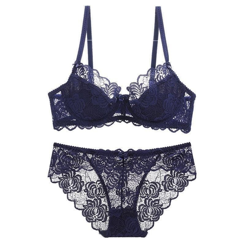 Cotton Bra Everyday - 女性のためのセクシーなレースのランジェリーセット,透かし彫りの下着,綿のブラ,柔らかく,通気性のある夜の集まり