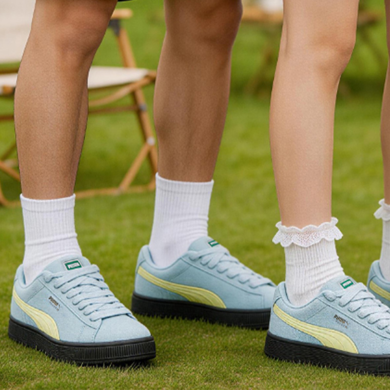 プーマ ミッド ロートップ クラシック 快適 軽量 通気性  - Puma Shoes Suede Classic のレビューと価格