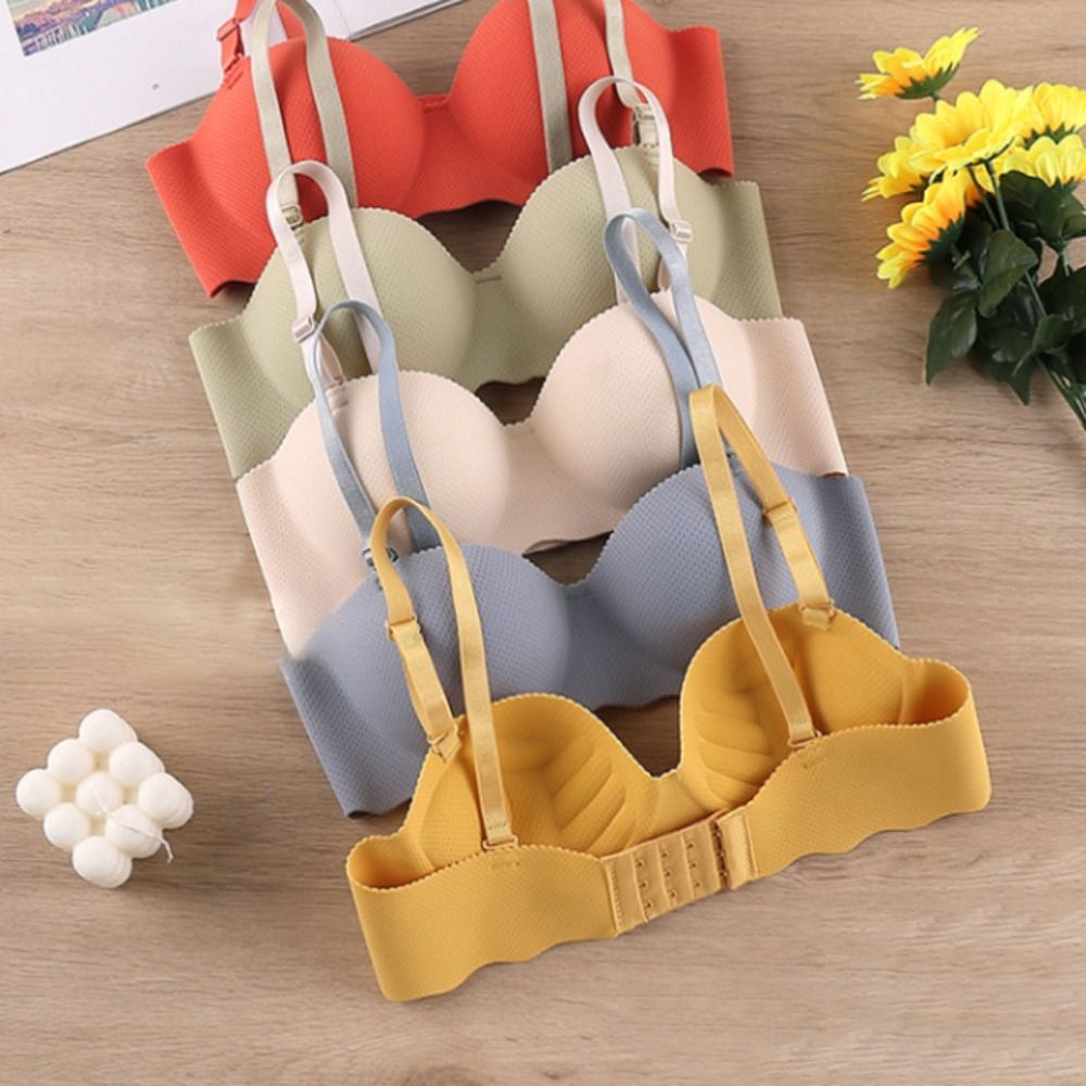 セクシーで快適なシームレスブラ、キャンディーカラー、垂れ防止 - Wirefree Bra Comfort のレビューと価格