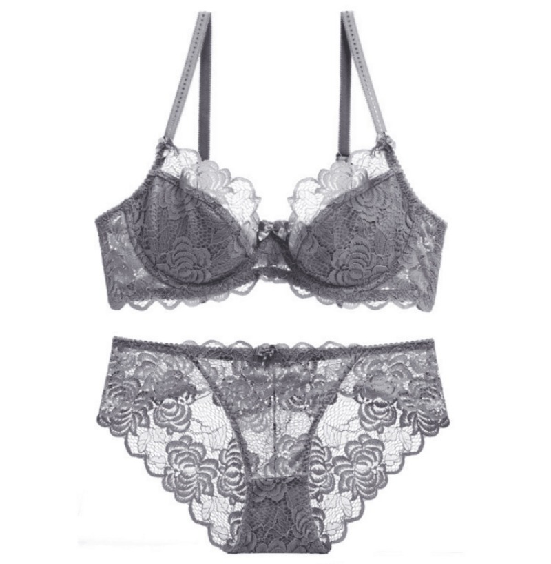 女性のためのセクシーなレースのランジェリーセット,透かし彫り - Cotton Bra Everyday のレビューと価格