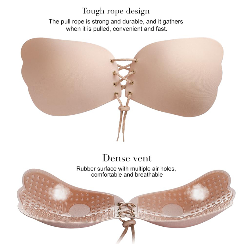 1/2ペア レディース サマー バックレス ストラップレス  - Strapless Bra Adhesive のレビューと価格