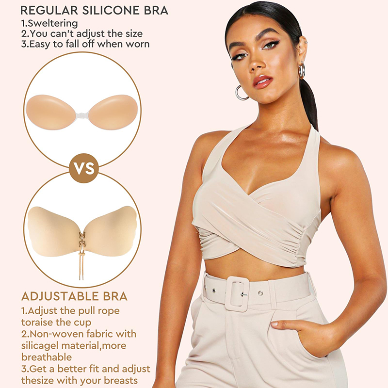 1/2ペア レディース サマー バックレス ストラップレス  - Strapless Bra Adhesive のレビューと価格