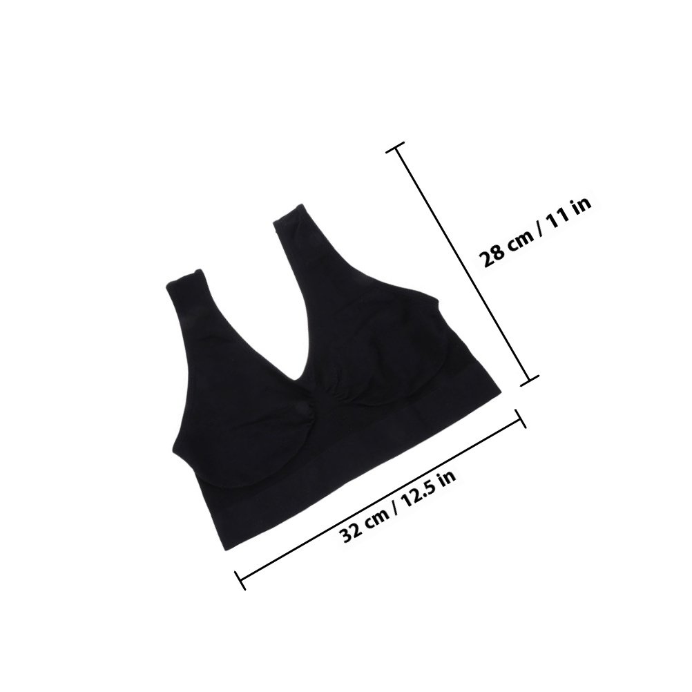 3枚組 ヨガスポーツブラ シームレス ソフト ワイヤーレス  - Wirefree Bra Comfort のレビューと価格